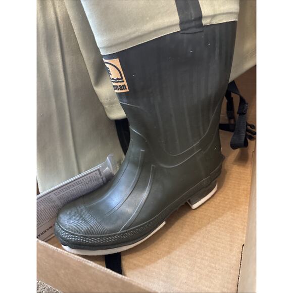 Hodgman 3 Ply Canvas Hip Felt Boots Size Womens 10‎ Men’s 8.5 100% Waterproof - Picture 3 of 15